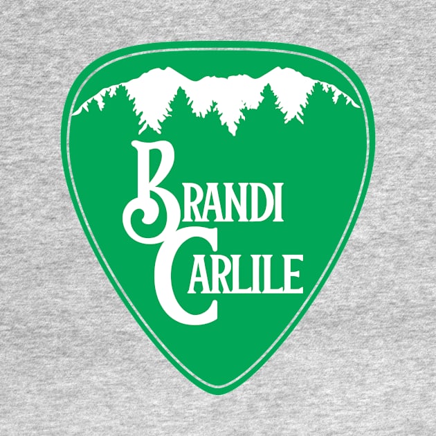 Brandi Carlile Guitar Pick Green by capesandrollerskates 